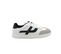 Bubble Bobble 1508L Deportivo Liso con Raya Lateral y cordón Ajustable para: Niños Color: Blanco Talla: 37