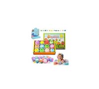 Bubble Buddies BathToy,Natural Bath Bombs for Kids with Mega Bubbles & Surprise Inside,12pc Kids BathBombs Gift Set with Surprise Ocean Toys Inside,Ocean Toy Bath SaltBall,Fun Bathing Experience