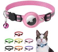 Bubble Cat - Collar de burbuja para Airtag - Accesorio compatible con Apple Airtag, seguridad antiestrangulamiento para gatos y cachorros, GPS no incluido. (Rosa)