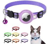 Bubble Cat - Collar de burbuja para Airtag - Accesorio compatible con Apple Airtag, seguridad antiestrangulamiento para gatos y cachorros, GPS no incluido. (púrpura)