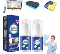 Bubble Cleaner, Bubble Power Cleaner, Bubble Cleaner Foam Spray, All Purpose Rinse Cleaning Foam, Powerful Stain Removing Foam Cleaner, All Purpose Powerful Stain Removal Kit (30ML * 2)
