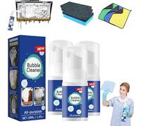 Bubble Cleaner, Bubble Power Cleaner, Bubble Cleaner Foam Spray, All Purpose Rinse Cleaning Foam, Powerful Stain Removing Foam Cleaner, All Purpose Powerful Stain Removal Kit (30ML * 3)