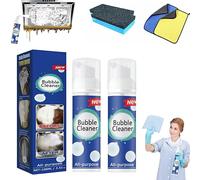 Bubble Cleaner, Bubble Power Cleaner, Bubble Cleaner Foam Spray, All Purpose Rinse Cleaning Foam, Powerful Stain Removing Foam Cleaner, All Purpose Powerful Stain Removal Kit (100ML * 2)