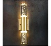 Bubble Crystal LED Lamps Bathroom Dresser Living Room Bedroom Gold/Silver Wall Sconces Indoor Decor Lighting Lustres (Cool Light)