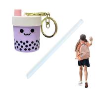 Bubble Cup Llavero Lindo Mini Bubble Tea Juguete con, morado, Siehe Beschreibung