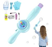 Bubble Fog Wand | Rechargeable Elastic Toy with Colorful Lights | Fog Bubble for Birthday Party Age 3 and up Kids Outdoor Beach