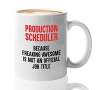 Bubble Hugs Scheduler - Taza de café - Programador de producción - para secretario administrativo ocupación significativa trabajador significativo 325 ml blanco