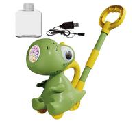Bubble Lawn Mower, Dinosaur Bubble Blower,Máquina de soplado de Burbujas iluminadas - Juguetes para el Patio Trasero al Aire Libre de Dinosaurio, 10 Hoyos, Entretenimiento de jardín