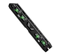 bubble level, Mini medidor de nivel magnético, herramientas de medición y marcado de carpintería multifuncional de alta precisión, regla duradera, 2,5/6/9 pulgadas(Black 230mm)