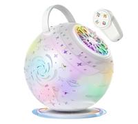 Bubble Machine - 1200mAh Rechargeable, 10 Hole Foam Blower, 360 Degree Auto Rotation | LED Light Party Maker For Birthday Celebrations, Wedding Events, Backyard Play, Outdoor Fun, Boys, Girls, Childre