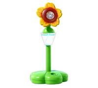 Bubble Machine - 37 Inch Giant Bubble Maker | Flower Bubbles Blower - Manual Swing Sunflower Automatic Bubbles Machine with Lights, Ideal for Kids Backyard Summer Lawn Games