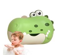 Bubble Machine, Bath Toy, 8.27x6.1x3.15in Dinosaur Shape, Musical Function, Electric , Includes Suction Cup for Baby Bath Time, Age 3+, Birthday Gift, Fun Company, Indoor