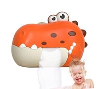 Bubble Machine, Bath Toy, 8.27x6.1x3.15in Dinosaur Shape, Musical Function, Electric , Includes Suction Cup for Baby Bath Time, Age 3+, Birthday Gift, Fun Company, Indoor