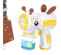 Bubble Machine - Cartoon Bee Design Automatic Blower | Electric Bubble Maker Toy | Bubbles For Kids Outdoor Party Birthday Wedding Celebration Backyard Bath