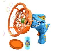 Bubble Machine - Dinosaur Design Foam Sprayer Fun Blower Toy | Reusable Outdoor Bubble Maker For Patio Birthday Party Backyard Summer Kids Age 3-8 Boys Girls