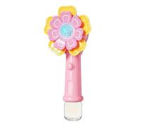 Bubble Machine - Electric Flower Outdoor Games,Light Up Automatic Bubble Blower Toys | Adjustable Activities Standing Toys For Preschool Home Backyard Beach