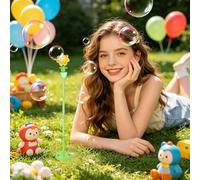 Bubble Machine Kids - LED Sunflower Handheld, Bubble Blowing Toy with Automatic Foam Output for Continuous Fun Safe Durable Design for Boys Girls Easter New Year Backyard Bath Summer 11 x 7,48 inch