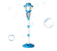 Bubble Machine - Kids Outdoor Bubbles Blower, Automatic Bubbles Maker with Light and Music, Rechargeable Standing Bubble Toy for Birthday, Wedding, Beach, Backyard, Picnic, Pool, School Party