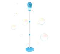 Bubble Machine, Road Lamp antorcha, Colorful Light Show, Recargable Built-in Music Outdoor Bubble Maker for Garden, Birthday, Events and Gatherings, Blue, Red, 15,16 pulgadas