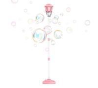 Bubble Machine Toy, Outdoor Lamp Design, Automatic Foam Blower Light Music Feature, for Birthday Party School Park Holiday Celebration Playground Outdoor Fun Kids Entertainment Use 11.02x7.48 inches