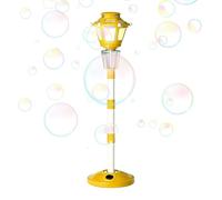 Bubble Machine Toy, Rechargeable Bubble Blower, Led Light Outdoor Fun Device Durable Automatic Foam Maker Portable Children Entertainment for Beach Picnic Pool Party School Home Use