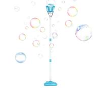 Bubble Machine Toy, Street Lamp Design, Outdoor Fixture with Light Music, Party Accessory with Compact Utility, 11.02x7.48 Inches Playground Organizer, Entertainment Gear for Birthday School Park