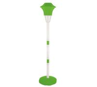 Bubble Machine Wand 10-Hole Rechargeable Streetlight Toy Foam Maker with Music LED Adjustable Height Ground Stake Standing Organizer, for Beach, Summer, Party, Garden, Outdoor