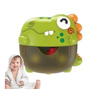Bubble Maker, Auto Bubbles Maker Blower, Music Light Up Dinosaurio Machine Toy, Fun Interactive Bath Game for Boys, Girls, Shower, Interior, Bathroom, Pool, Home, Tub, Birthday