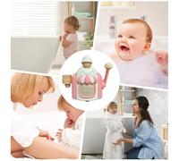 Bubble Maker, Ice Cream Bath Toy, Educational Water, Real Foaming Scoop Function, Interactive Shower Accessory, Kids Pool Activity, Pink Sweet Treat Pieces for Child Fun