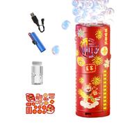 Bubble Maker - Portable Automatic Blower Toy with Light Feature for Chinese New Year, Fun Bubble Machine Function with Sturdy Build, Ideal for Wedding Party Decorations Kids Birthday Outside Activitie