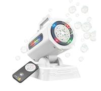 Bubble Maker - Remote Operated Foam Launcher, RGB Glowing Sphere Sprayer, Automatic Floating | Colorful Celebration Entertainment Machine for Wedding Backyard Beach Pool Garden Playground