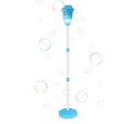 Bubble Maker Stand - Color: Blue, Red | Bubble Machine Torch Automatic | Automatic Bubblee Maker Standing MachineRoad Lamp Shape Design Outdoor Toy for Entertainment for Family, Neighbors