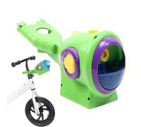 Bubble Maker - With Lights Bike Mount Outdoor Toys, Automatic High Output Stream Motor, 25cm Total Diameter Structural Dimensions + Universal Cycling Bracket Clamps, Heavy Duty ABS Plastiic Qualiity S