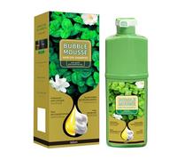 Bubble Mousse - Tinte para el cabello, 500 ml, tinte de espuma para el cabello, tinte intenso con bálsamo reflejo brillante, color castaño