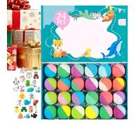 Bubble - Natural Cleanser Formula, Moisturizing Gentle Care, Sea Animal Theme Balls Set, 24 Pieces Fizzy Collection | Ball Set, Women Wife Men Grandma Girls Youth Family Dry Skin Home T