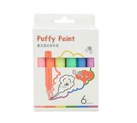 Bubble Puffy Color Pens - 6pcs 10ml Paint | Heat Activated DIY Colorful Popcorn Pens For Art Painting | Work On Acrylic Wooden Mugs Walls | Art Doodling Supplies For Kids Adults