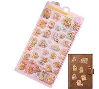 Bubble Stickers - Capybara Themed Sticker Sheets, Cute Mini Decorative Decals, Fun Kids Activity and Craft Supplies, Reward and Collectible Stickers, for Boys Travel Halloween Airplane Classroom