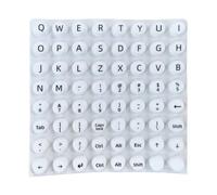Bubble Stickers Keyboard, Long Nail Keyboard Cover, Typing Keycaps, Work Accessories, Sturdy Travel Friendly Laptop Letter for Men Office Home Computer Notebook