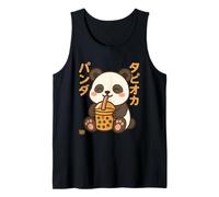 Bubble Tea Panda Boba Kawaii Tapioka Anime Cute Camiseta sin Mangas