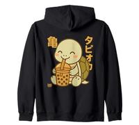 Bubble Tea Tortuga Boba Kawaii Tapioka Anime Cute Sudadera con Capucha