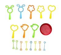 Bubble Wand - Bubble Wands Set para | Conjunto De Burbujas Gigantes | POURAS Sett con diferentes formas | Recarga Pack Summer Party Park Beach Fun | Fiesta De Actividad Al Aire Libre Verano F