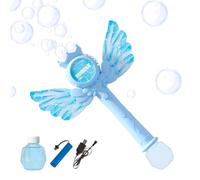 Bubble Wand For Kids - Musical Cosplay Prop Dreamy 22.5x6x30cm, LED Lighted Bubble Machine, Princess Bubbles Wand Toy with Music and Lights, Rechargeable, Outdoor Backyard