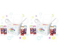 Bubble World - Sonic Party Pack - 12 Tubos de Burbujas - 60ml - Tubos Monocolor y soplador Integrado Fiestas de cumpleaños para tu Hijo y Sus Amigos - Made in Italy (Paquete de 2)