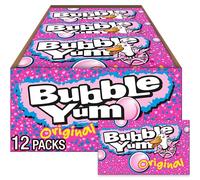 BUBBLE YUM Bubble Gum (Original, 10-Piece Packages, Pack of 24)