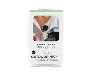 Bubblebee The Outdoor Mic Kit For Røde Lavalier II, negro