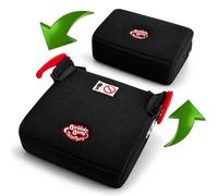 BubbleBum Teleport - Asiento elevador de coche, asiento elevador de viaje, asiento de automóvil resistente sin respaldo para niños de 125 a 150 cm, plegable y portátil que se pliega un 60% más pequeño