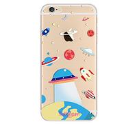 Bubblegum - Funda de gel de TPU para iPhone, 5: UFO on Earth, iPhone 5 5s 5se