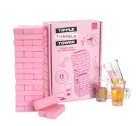 Bubblegum Stuff - Tipple Topple Tower - Juegos de beber para adultos, despedida de soltera, juegos divertidos, fiesta nocturna de niñas, adultos - A partir de 18 años