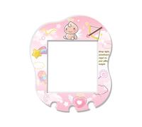 BUBBLELOGUS Adhesivo holográfico para placa frontal láser Tamagotchi Uni, calcomanía autoadhesiva para placa facial, piel protectora brillante para mascotas virtuales, (para uni-ángel rosa)