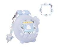 BUBBLELOGUS Bunny - Juego 4 en 1 para Tamagotchi Paradise: funda de silicona con purpurina fina, placa frontal brillante, tapa de flor y dije de estrella polarizada, regalo estético Kawaii Y2K para